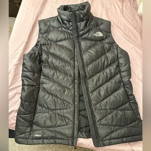 The North Face black puffer vest